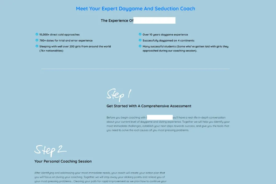 Sales Page To Get Leads Booking "Appointment Calls" For Live 1-On-1 Coaching